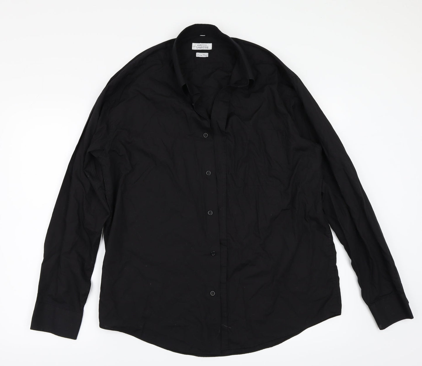 Savatini Mens Black    Button-Up One Size