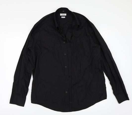 Savatini Mens Black    Button-Up One Size