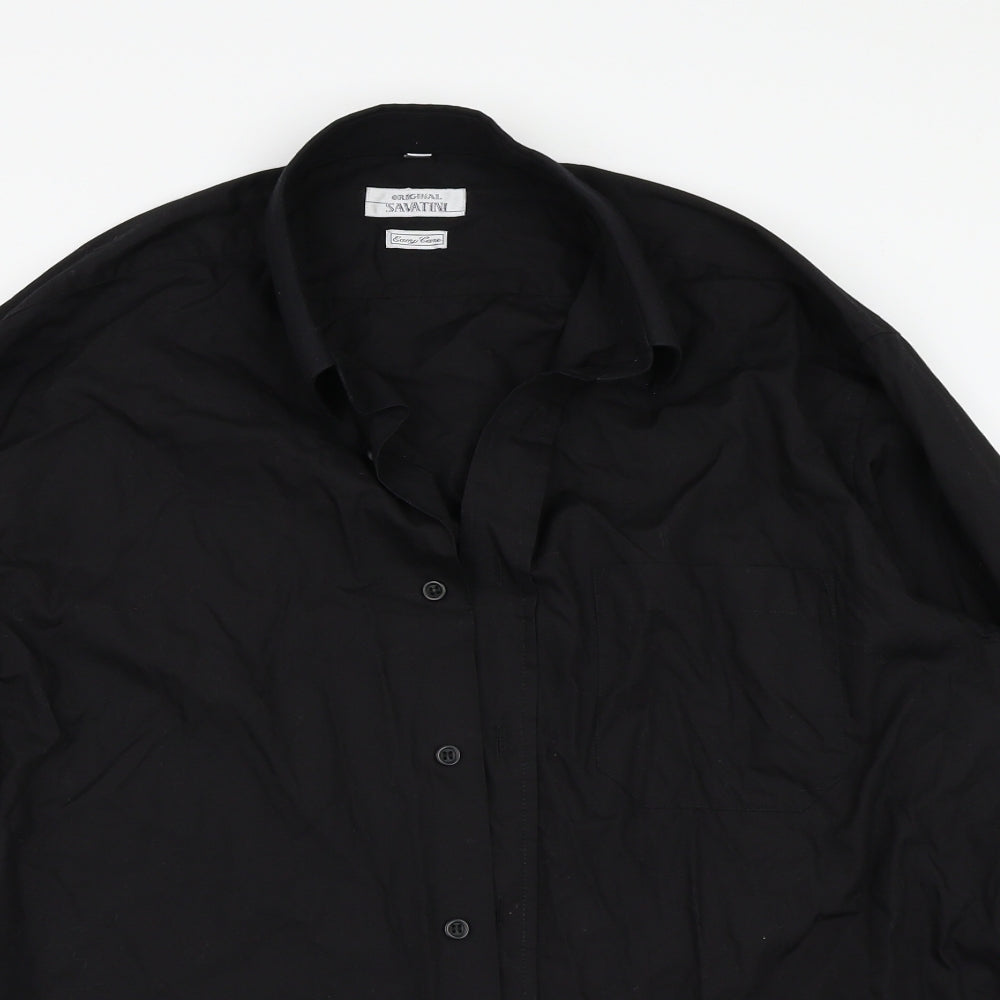 Savatini Mens Black    Button-Up One Size