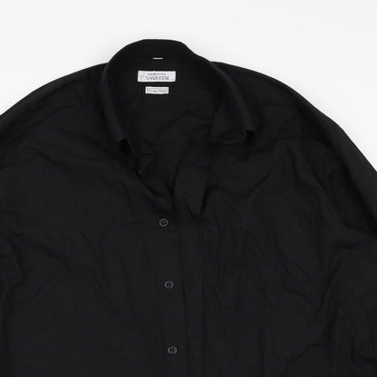 Savatini Mens Black    Button-Up One Size