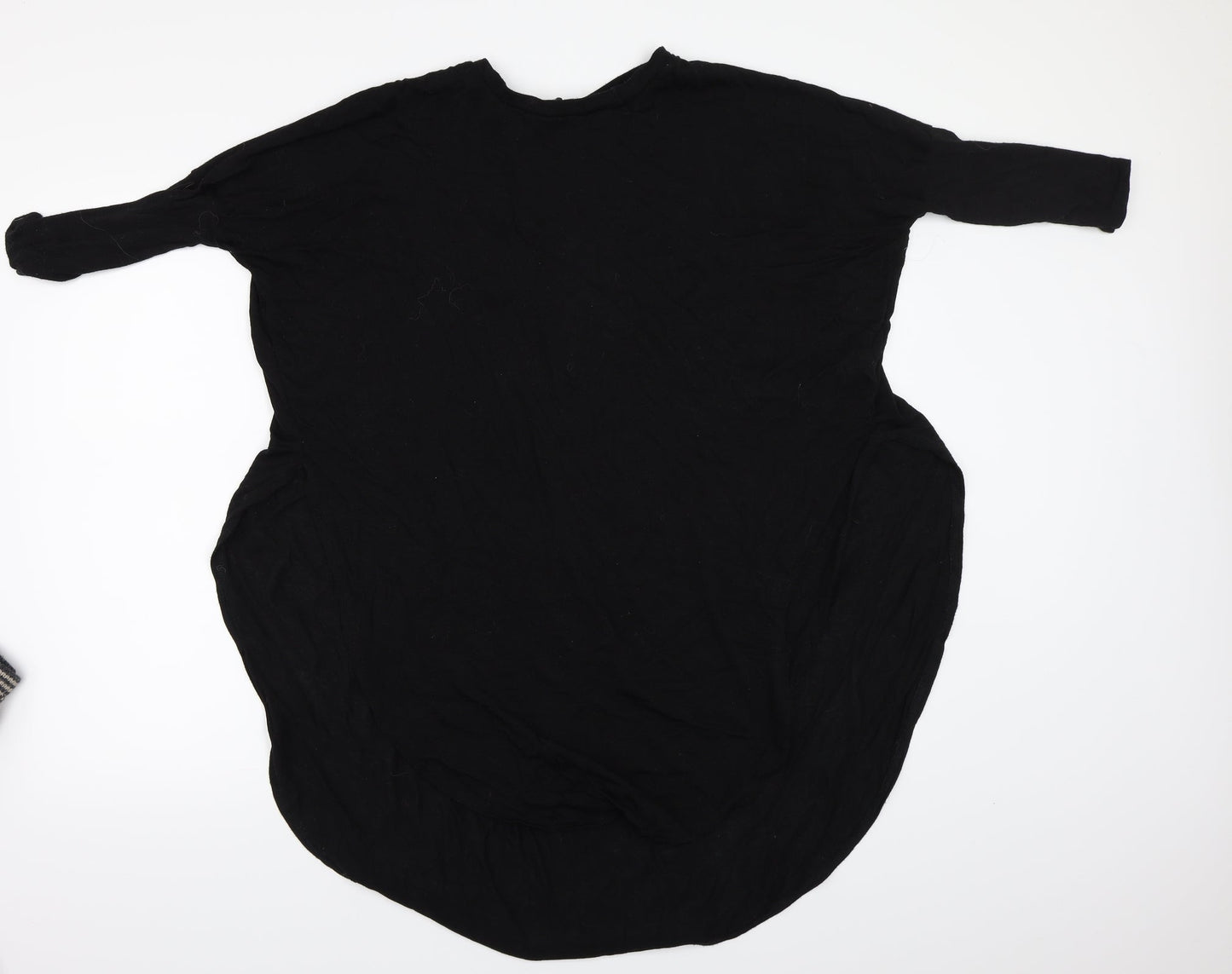 Womens UK Size 8 River Island Black Basic T-Shirt