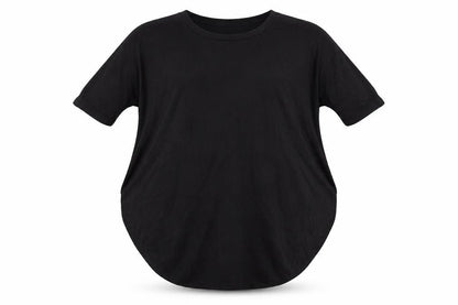 Womens UK Size 8 River Island Black Basic T-Shirt