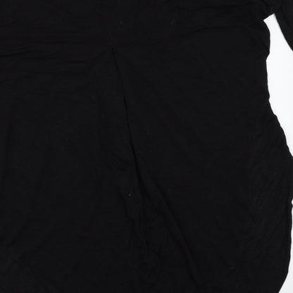 Womens UK Size 8 River Island Black Basic T-Shirt