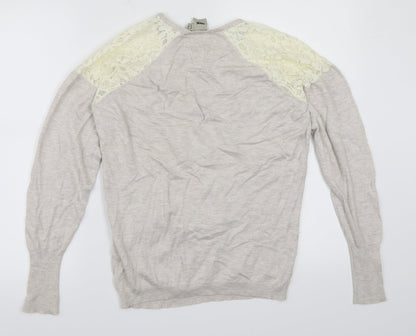 Womens UK Size 8 ASOS Beige Pullover Sweatshirt