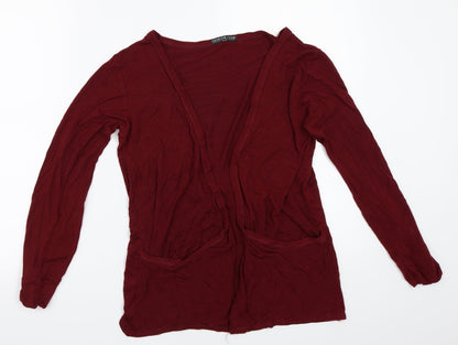 Fashion Club Womens Red   Cardigan Jumper One Size