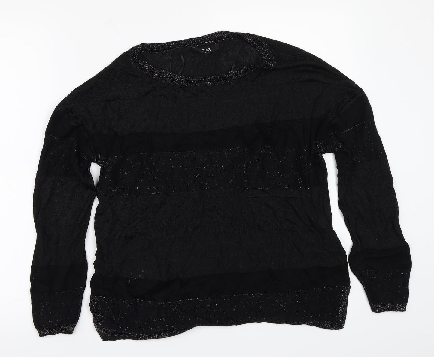 Next Level Womens Black   Pullover Sweatshirt Size 12