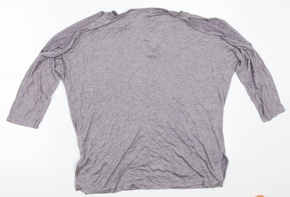 Belle Vere Womens Grey   Basic T-Shirt Size 12