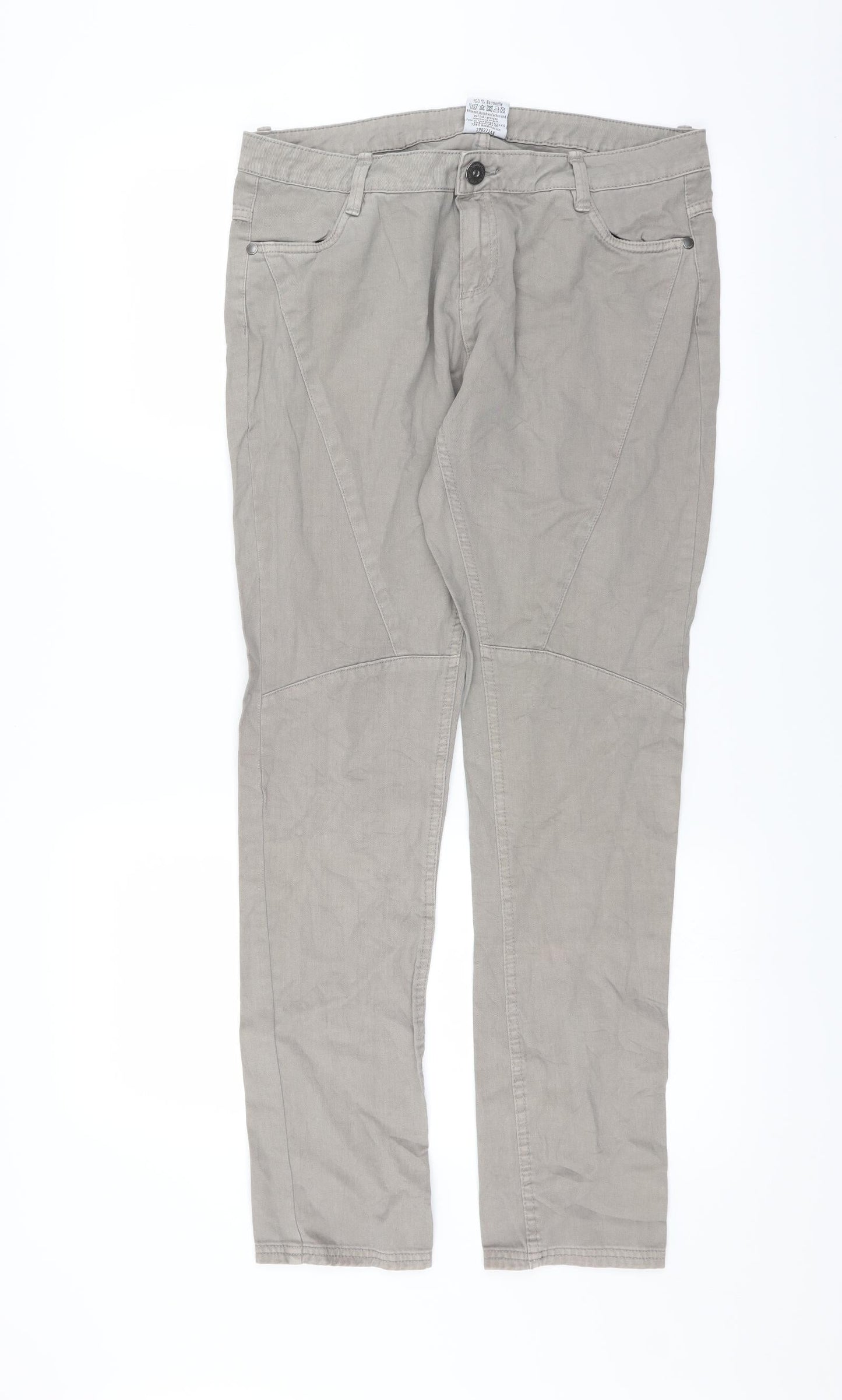 Womens UK Size 10 UpFashion Regular Fit Straight Grey Jeans