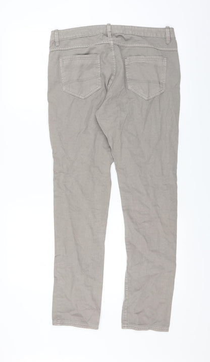 Womens UK Size 10 UpFashion Regular Fit Straight Grey Jeans