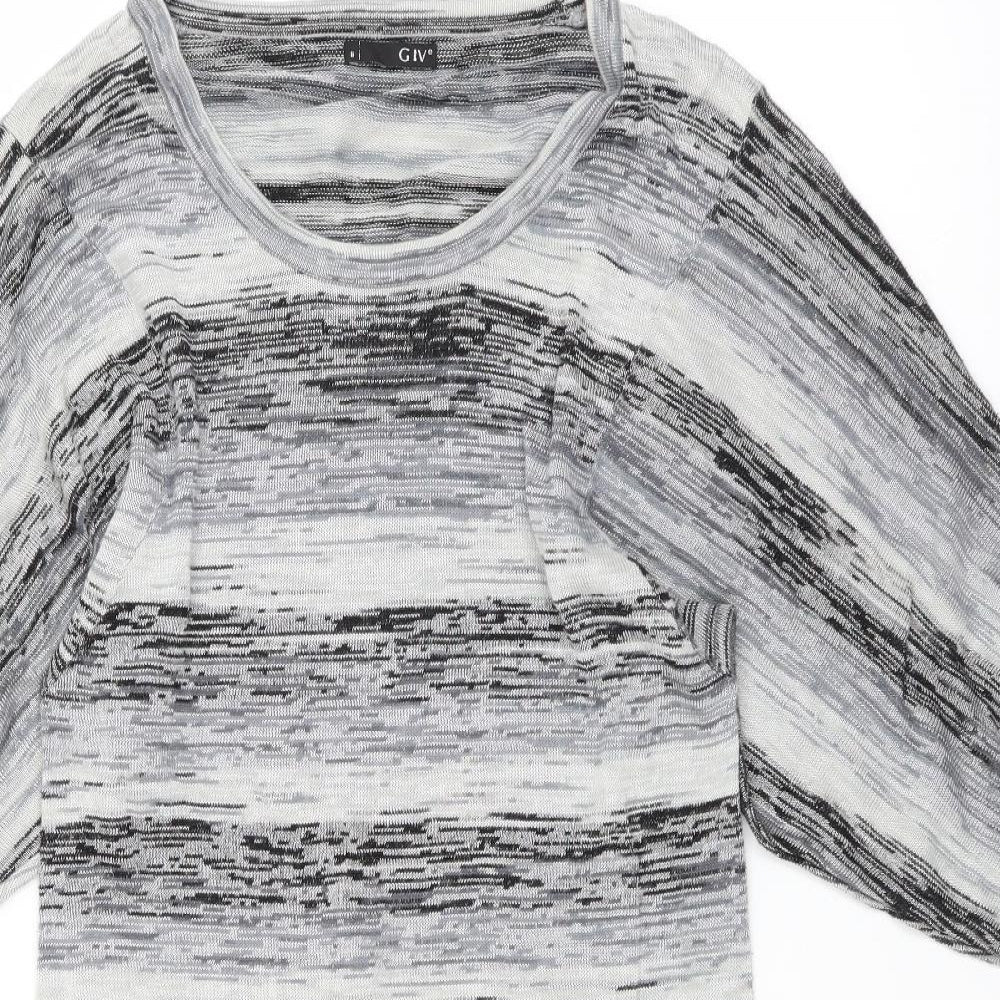 GIVe Womens Grey   Jumper Dress  Size M