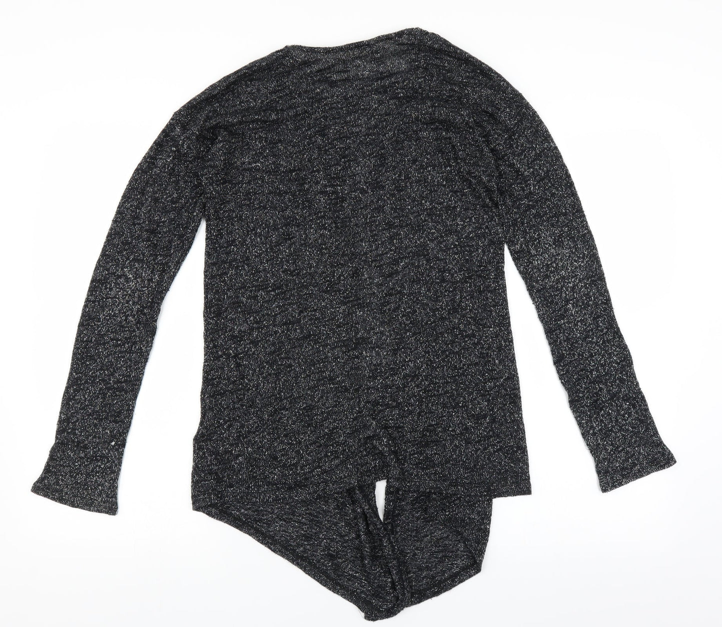 H&M Girls Grey   Cardigan Jumper Size 12-13 Years  - glittery