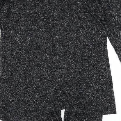 H&M Girls Grey   Cardigan Jumper Size 12-13 Years  - glittery