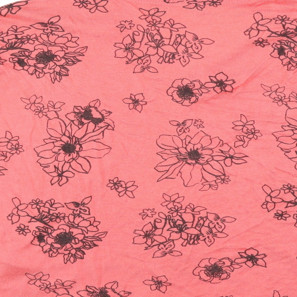 Marks and Spencer Womens Pink Floral  Pullover Jumper Size M