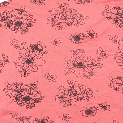 Marks and Spencer Womens Pink Floral  Pullover Jumper Size M