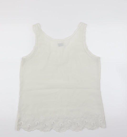 Womens UK Size 12 Jeanswest Ivory Basic Blouse