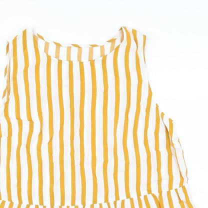 Womens UK Size  Preworn Yellow Basic Blouse