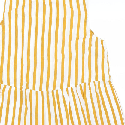 Womens UK Size  Preworn Yellow Basic Blouse