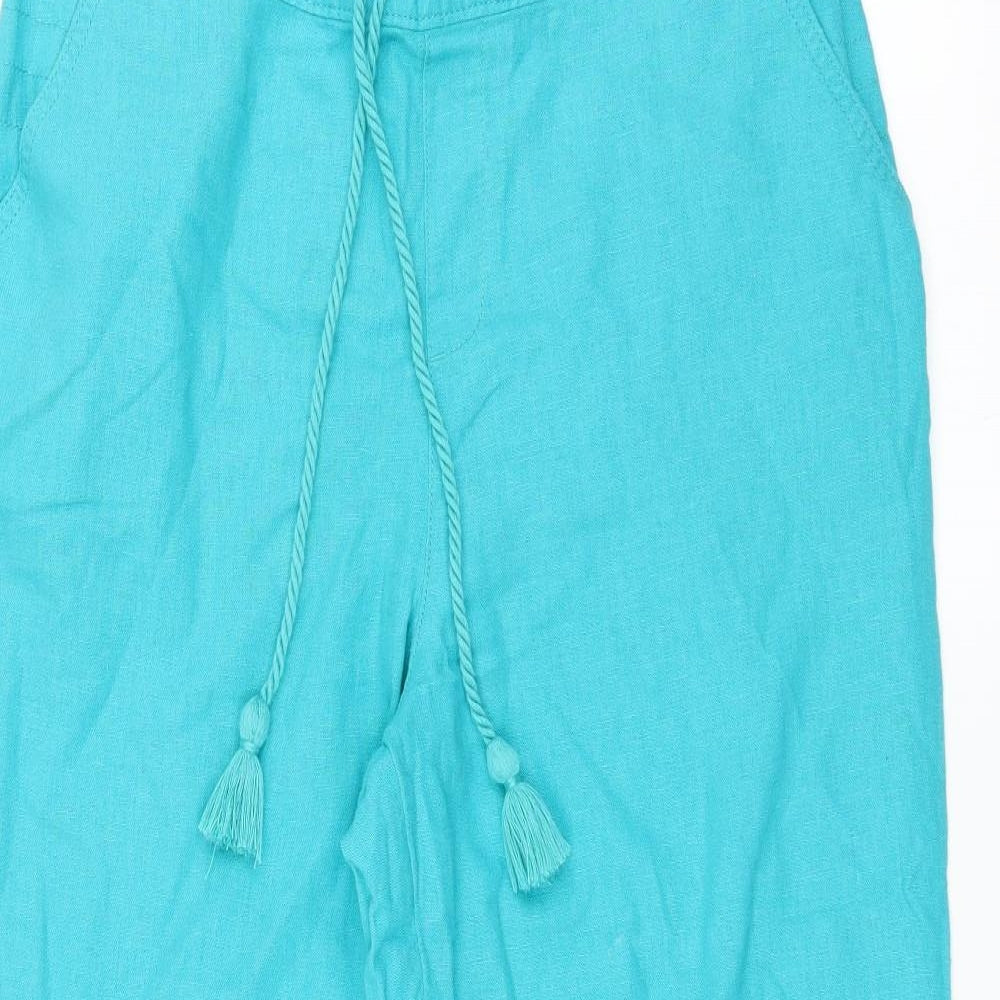 Sainsburys Womens Blue   Trousers  Size 12 L21 in - cropped