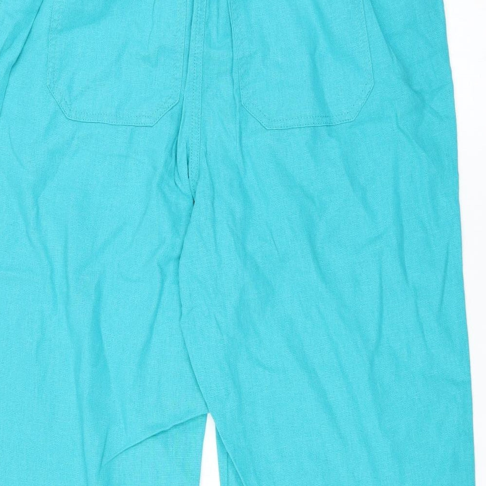 Sainsburys Womens Blue   Trousers  Size 12 L21 in - cropped