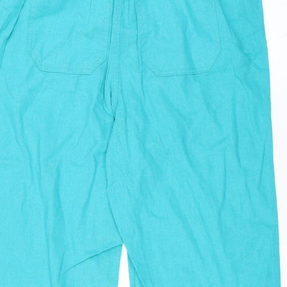 Sainsburys Womens Blue   Trousers  Size 12 L21 in - cropped