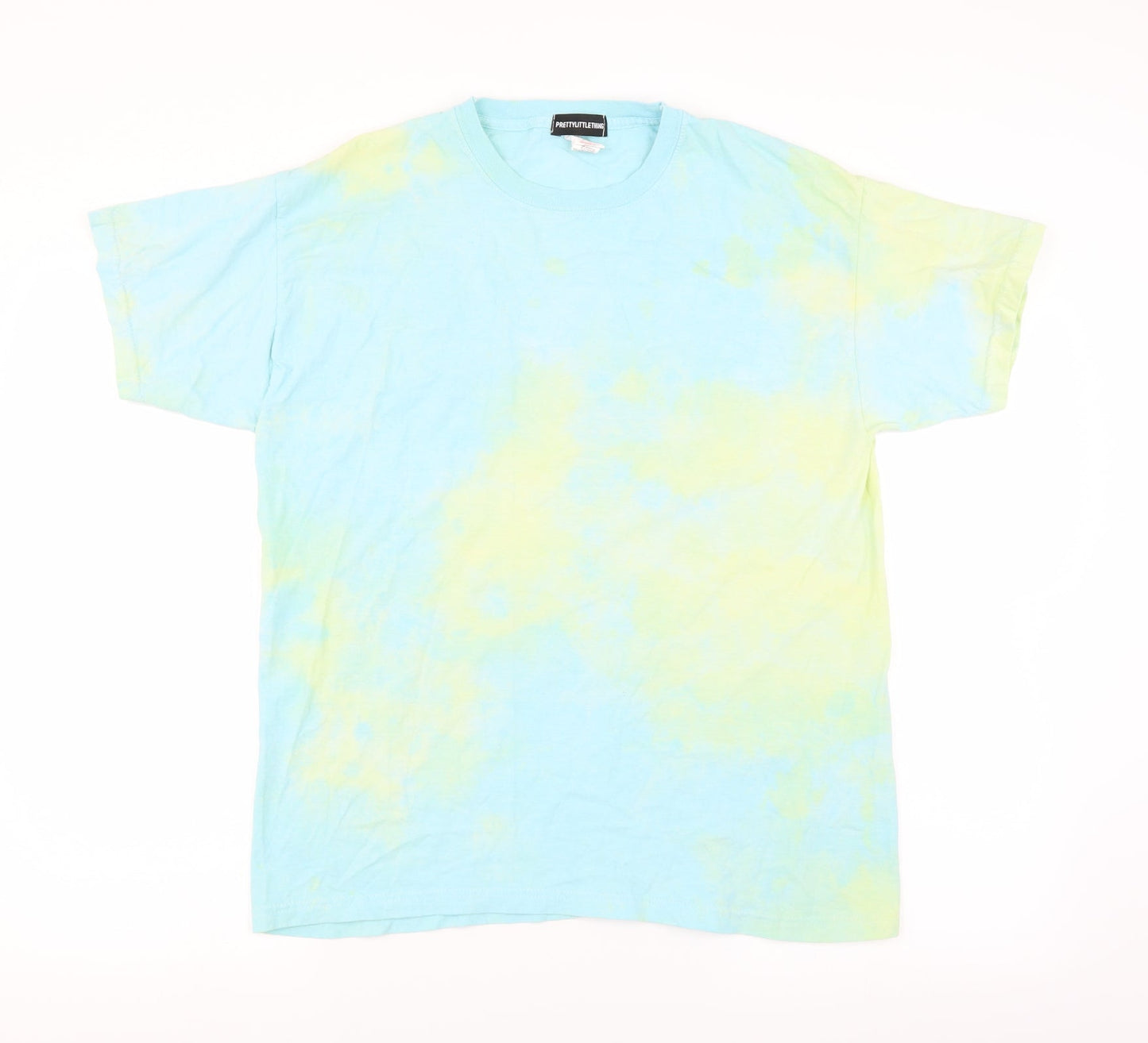 Womens UK Size S PRETTYLITTLETHING Blue Basic T-Shirt