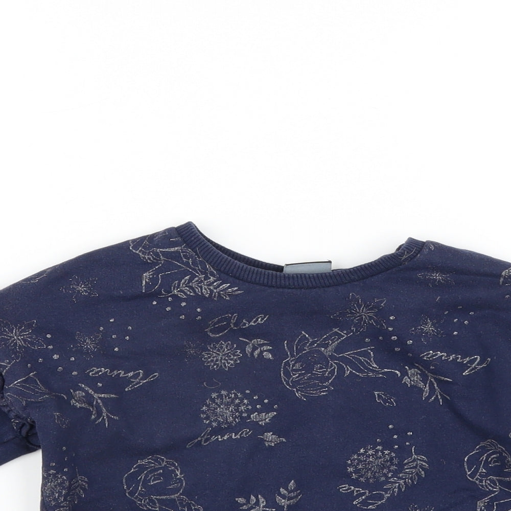 George Girls Blue   Pullover Jumper Size 18-24 Months  - Disney Frozen