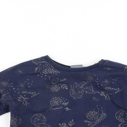 George Girls Blue   Pullover Jumper Size 18-24 Months  - Disney Frozen