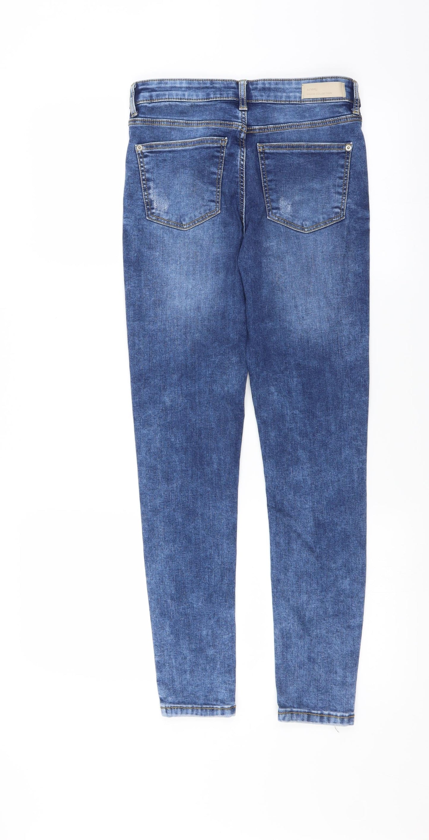 Womens UK Size 8 Sinsay Extra-Slim Fit Skinny Blue Jeans