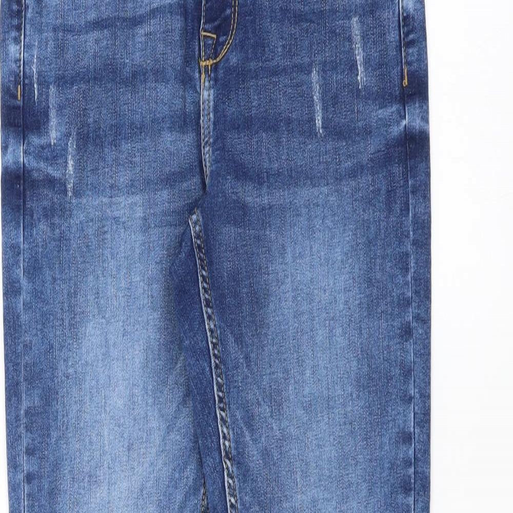 Womens UK Size 8 Sinsay Extra-Slim Fit Skinny Blue Jeans