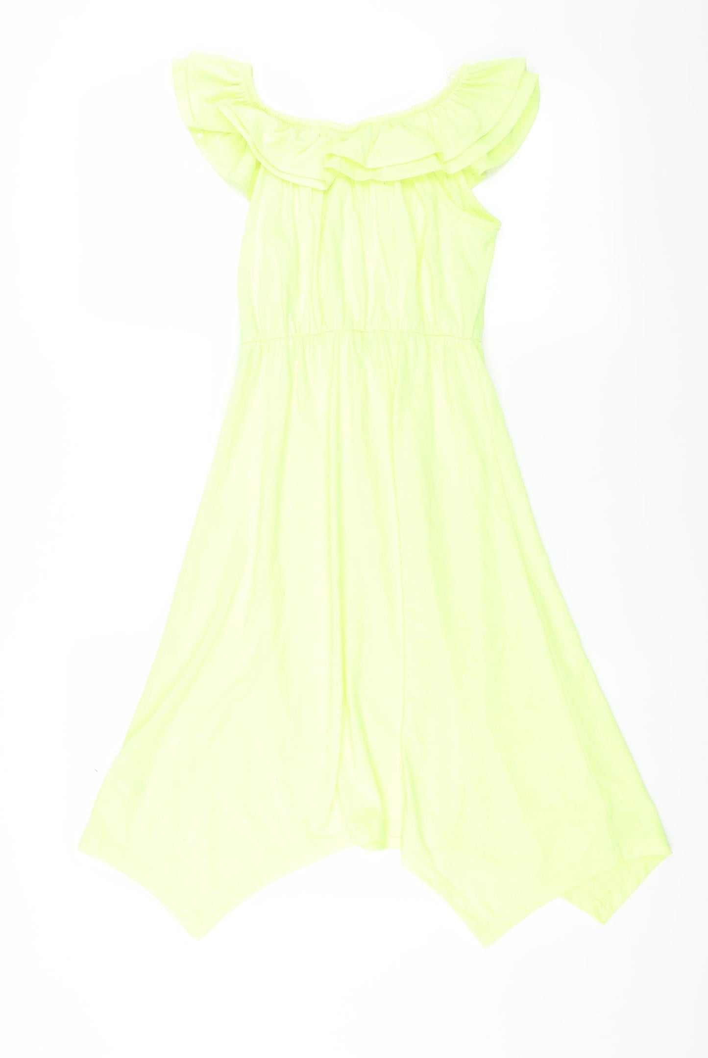 I Heart Girlswear Girls Yellow   Fit & Flare  Size 8 Years