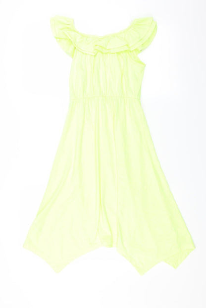 I Heart Girlswear Girls Yellow   Fit & Flare  Size 8 Years