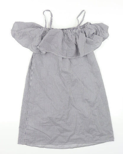 Select Womens Blue Striped  Trapeze & Swing  Size 10