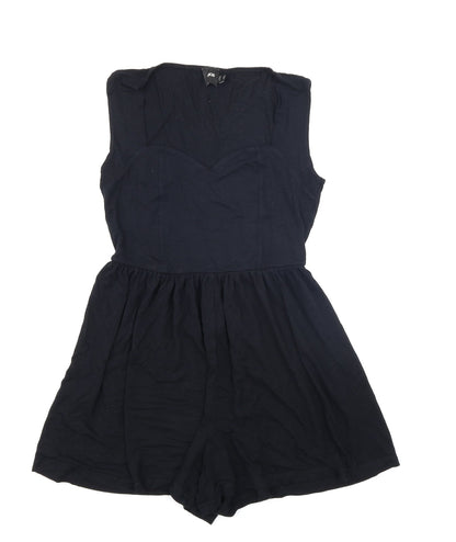 Womens UK Size 8 ASOS One-Piece Black Romper