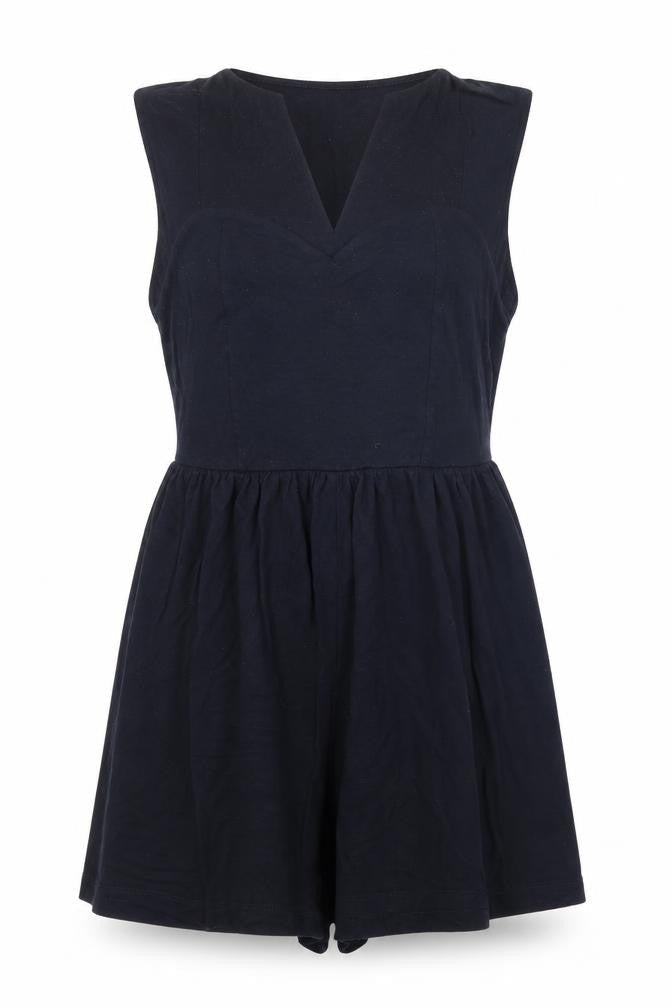 Womens UK Size 8 ASOS One-Piece Black Romper