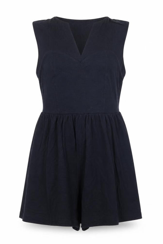 Womens UK Size 8 ASOS One-Piece Black Romper