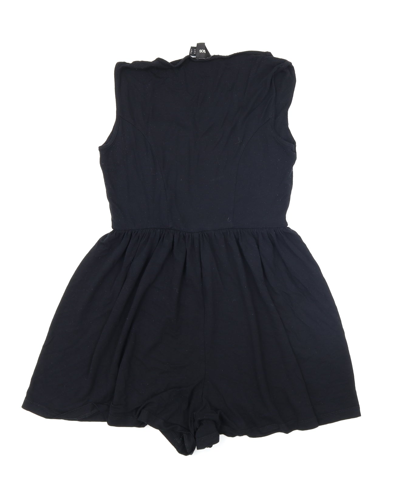Womens UK Size 8 ASOS One-Piece Black Romper