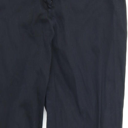 Womens UK Size 10 The Collection Regular Fit  Black Trousers