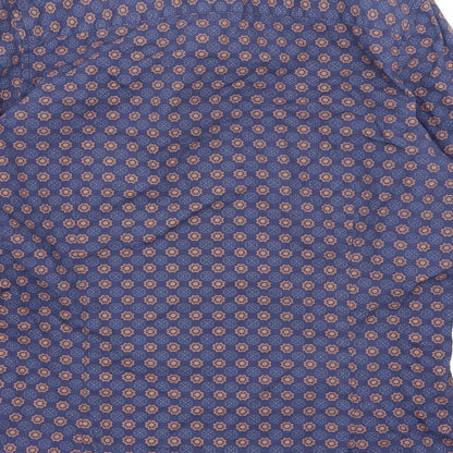 Mens UK Size S NEXT Blue  Button-Up Long Sleeve Casual Shirt