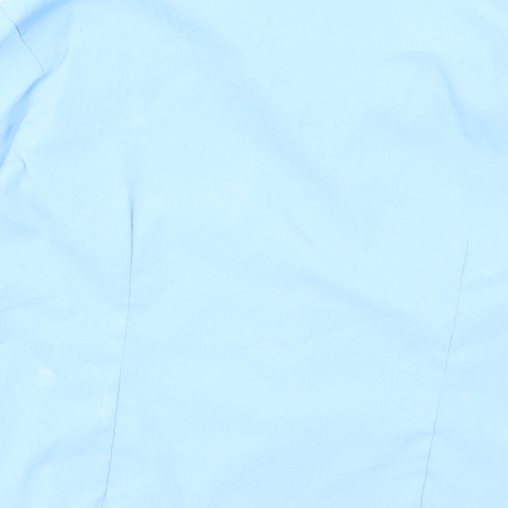 Womens UK Size 16 Sara Woman Blue Basic Button-Up