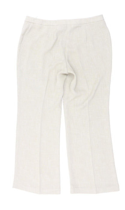 Womens UK Size 16 Marks & Spencer Regular Fit  Beige Trousers
