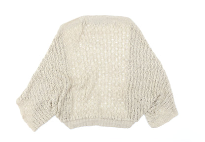 Dorothy Perkins Womens Beige   Shrug Jumper Size 10