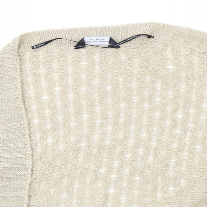 Dorothy Perkins Womens Beige   Shrug Jumper Size 10