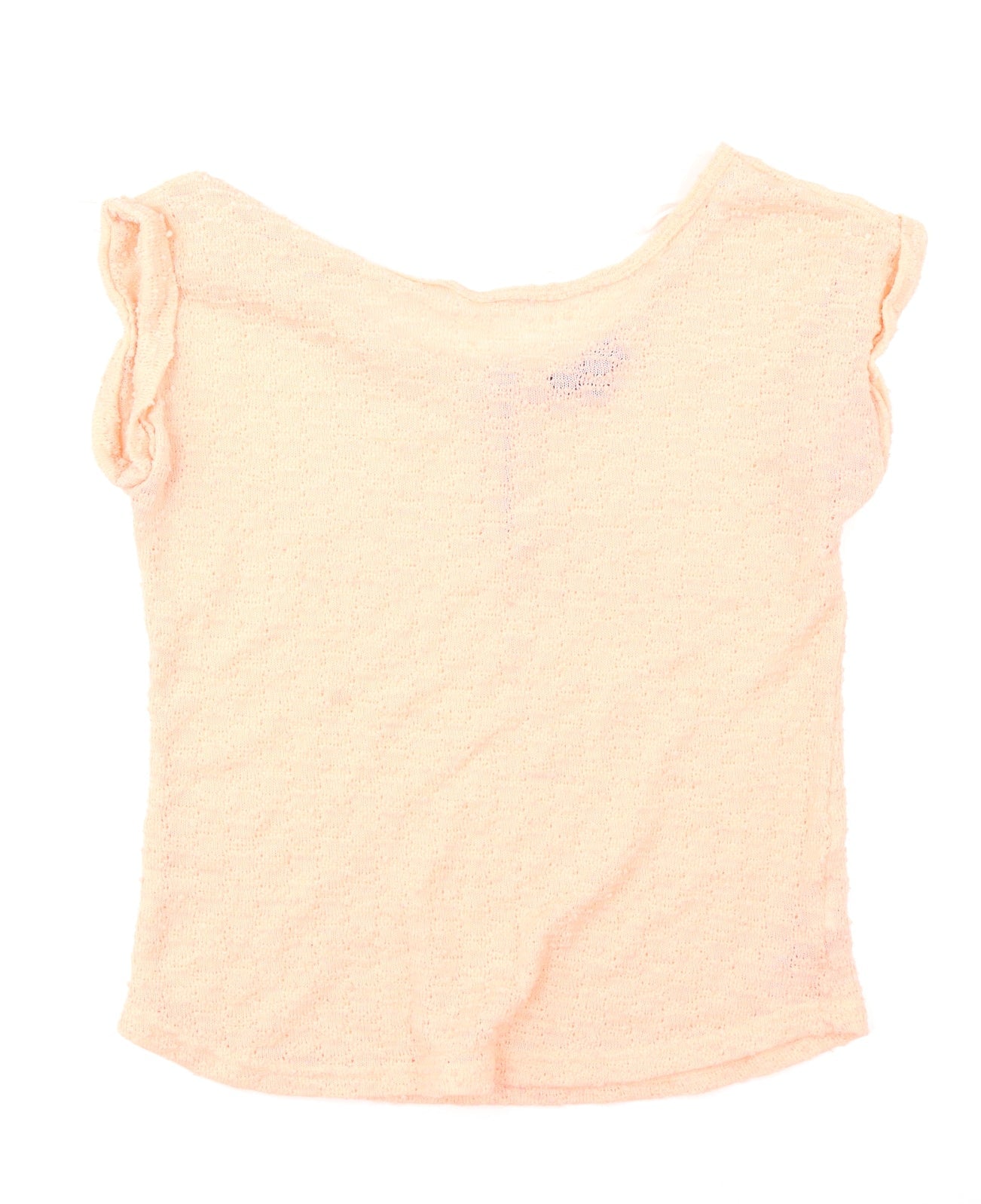 Womens UK Size 10 New Look Orange Basic T-Shirt