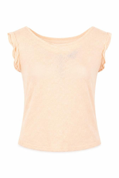 Womens UK Size 10 New Look Orange Basic T-Shirt