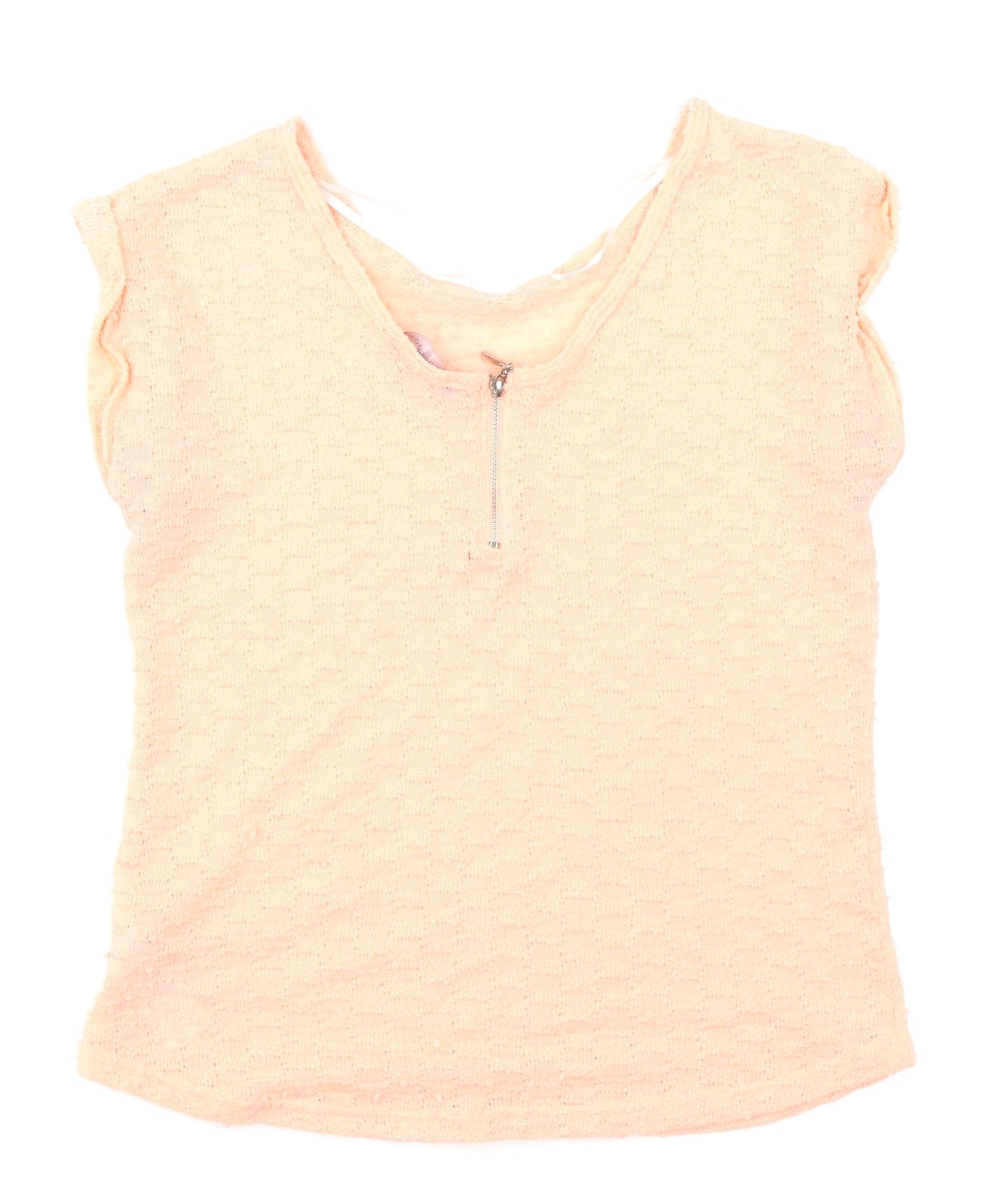 Womens UK Size 10 New Look Orange Basic T-Shirt