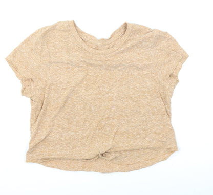 Primark Womens Brown   Cropped T-Shirt Size XS