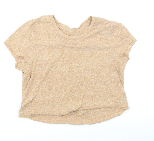 Primark Womens Brown   Cropped T-Shirt Size XS