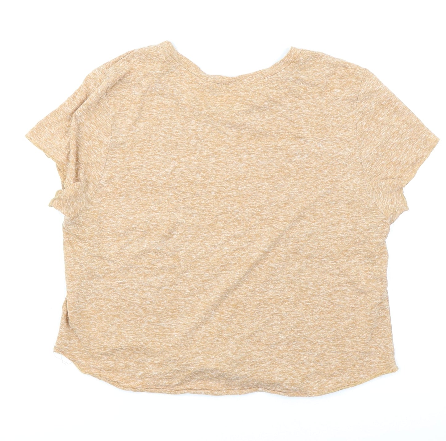 Primark Womens Brown   Cropped T-Shirt Size XS