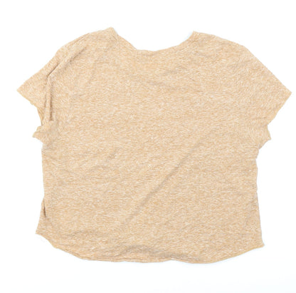 Primark Womens Brown   Cropped T-Shirt Size XS