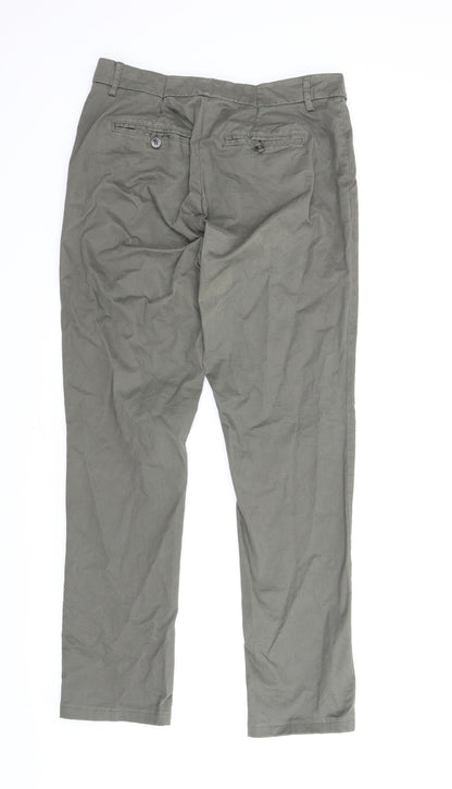 Womens UK Size 16 Up Fashion Regular Fit Carpenter Green Trousers